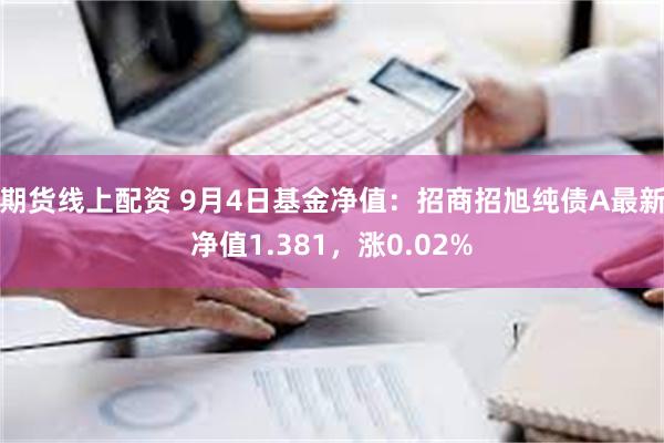 期货线上配资 9月4日基金净值：招商招旭纯债A最新净值1.381，涨0.02%