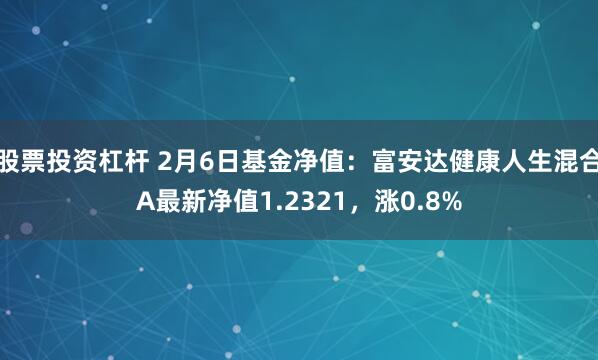 股票投资杠杆 2月6日基金净值：富安达健康人生混合A最新净值1.2321，涨0.8%