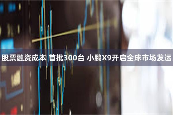 股票融资成本 首批300台 小鹏X9开启全球市场发运